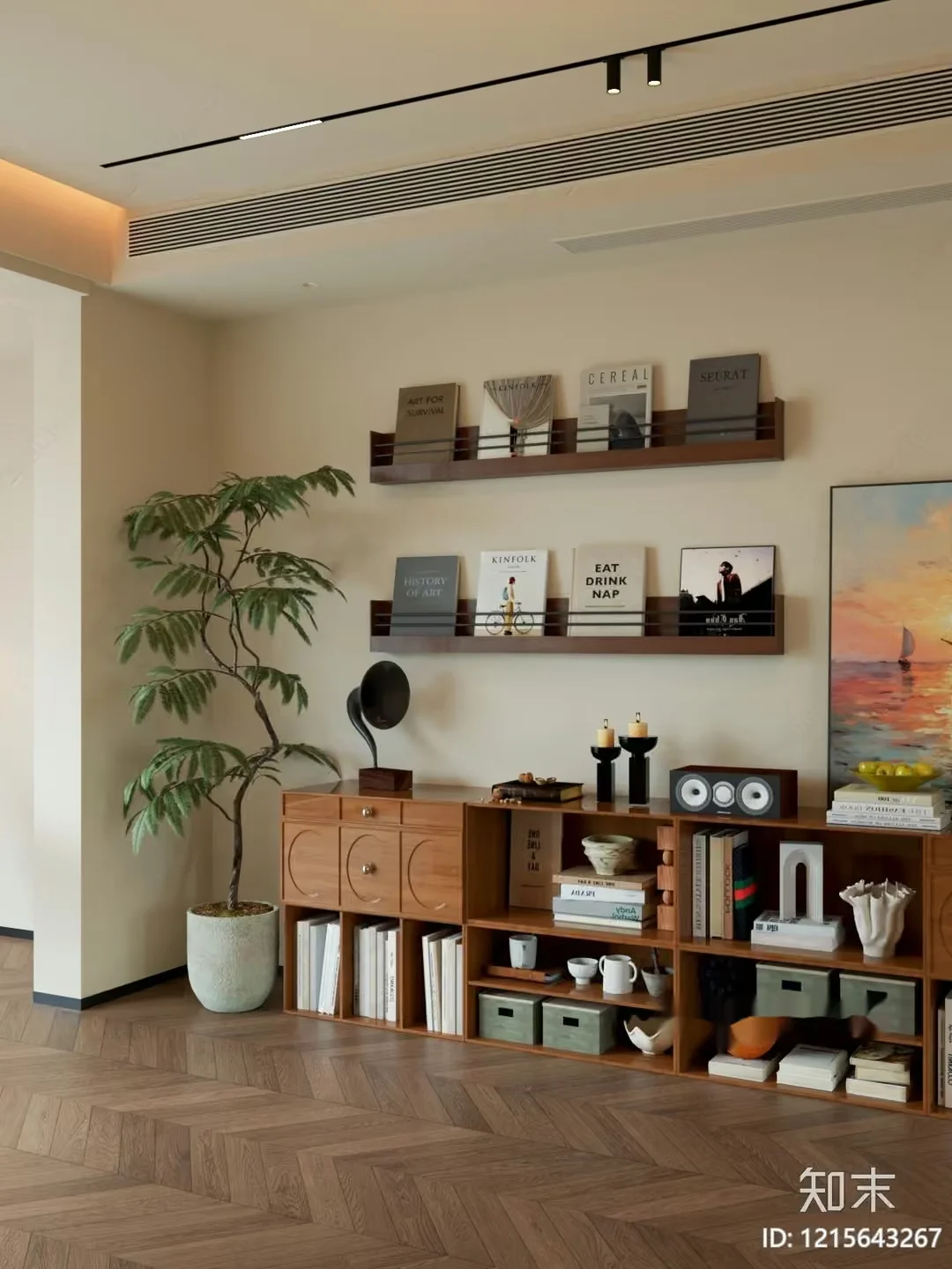 Modern Living Room 3D Model – 17563 – VRAY Render