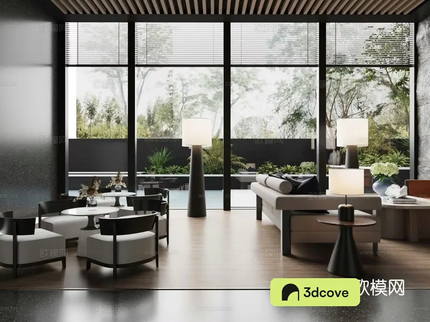 Modern Sales Office Negotiation Office