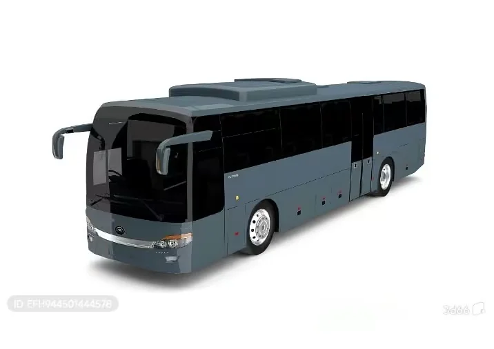 A Large Blue Bus 3D Model – 5040 – VRAY Render