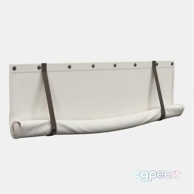 3ds Max Free – Roman blind with garters