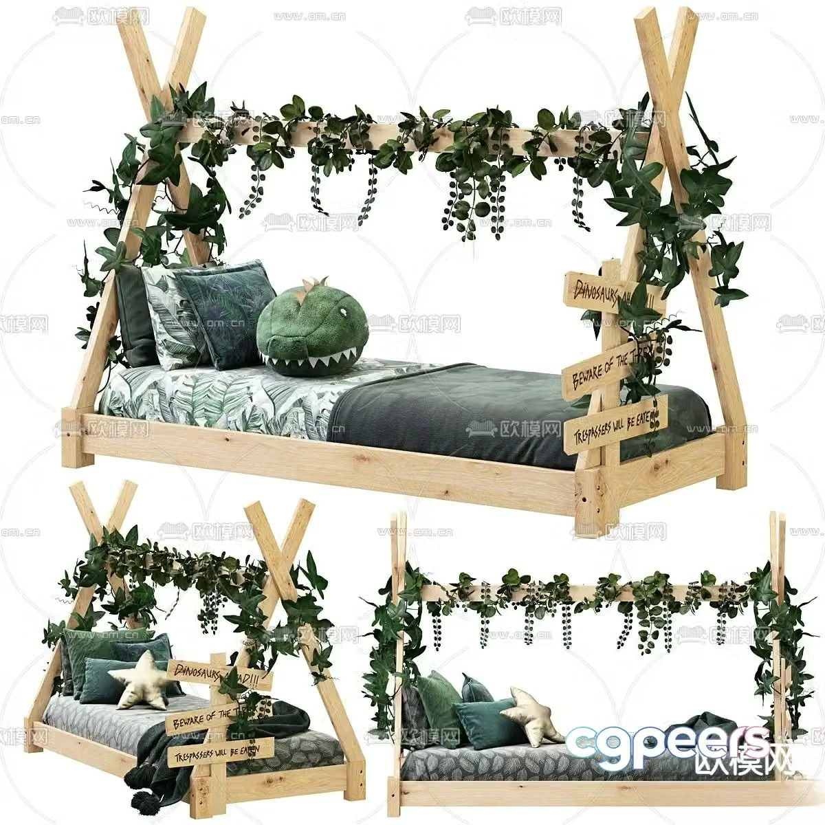 children’s bed child’s bed 3d model