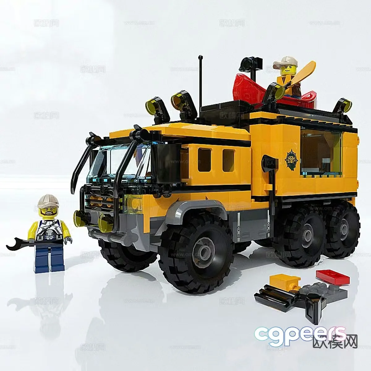 Lego bricks Lego construction vehicle toys 3d model
