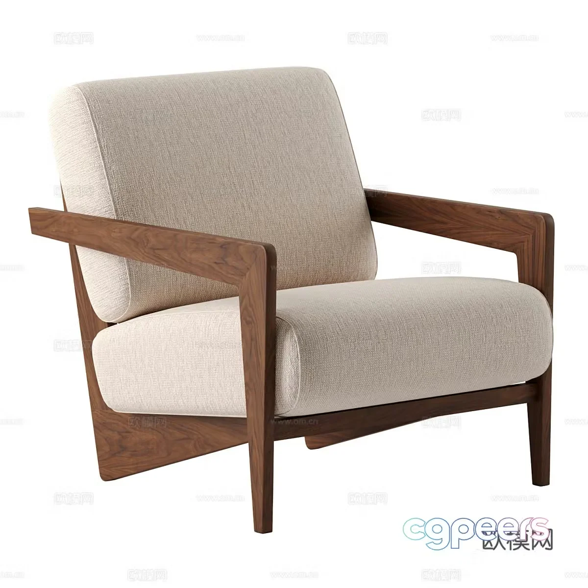 Sofa coffee table combination 3D model