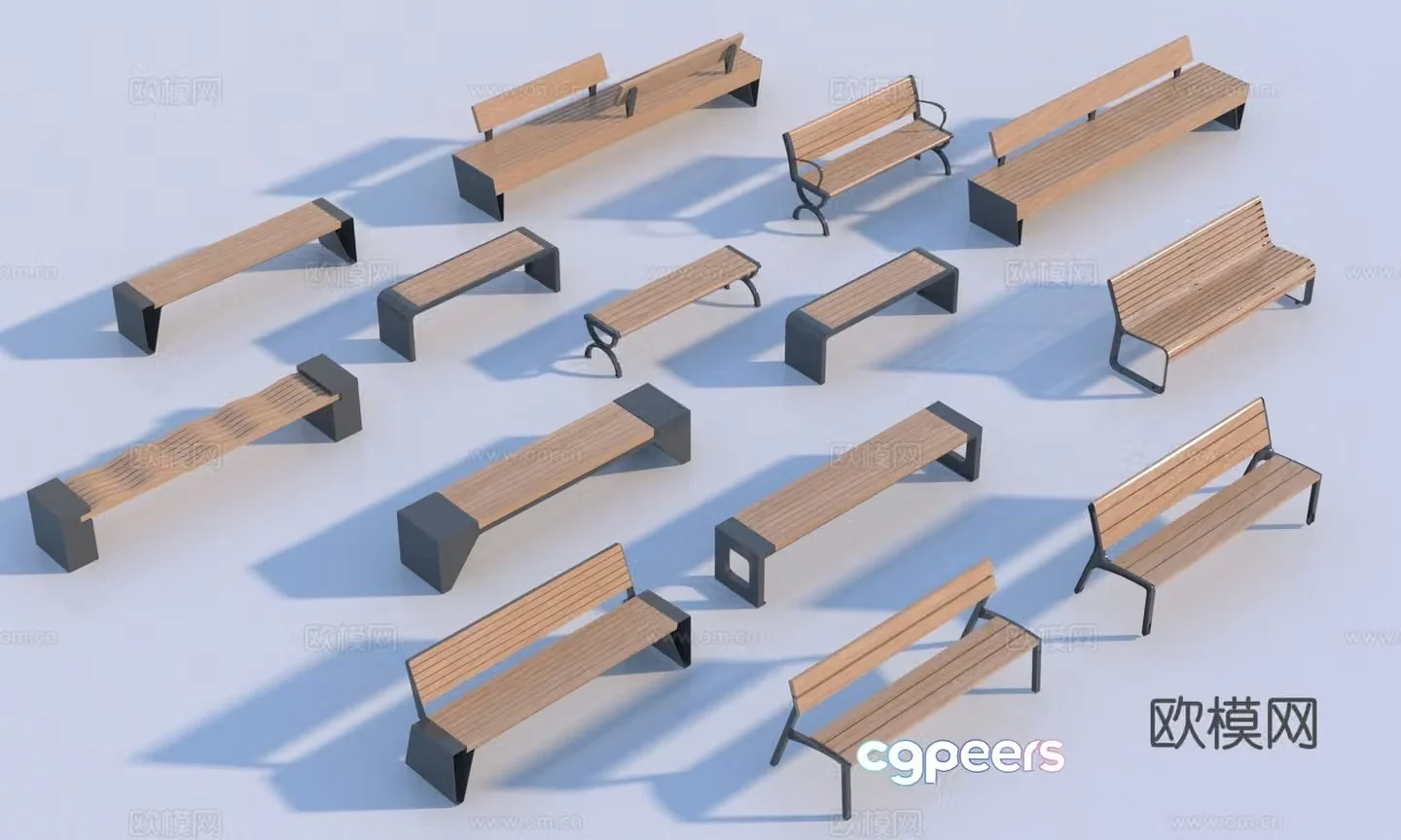 Modern Landscape Seat 3D Model
