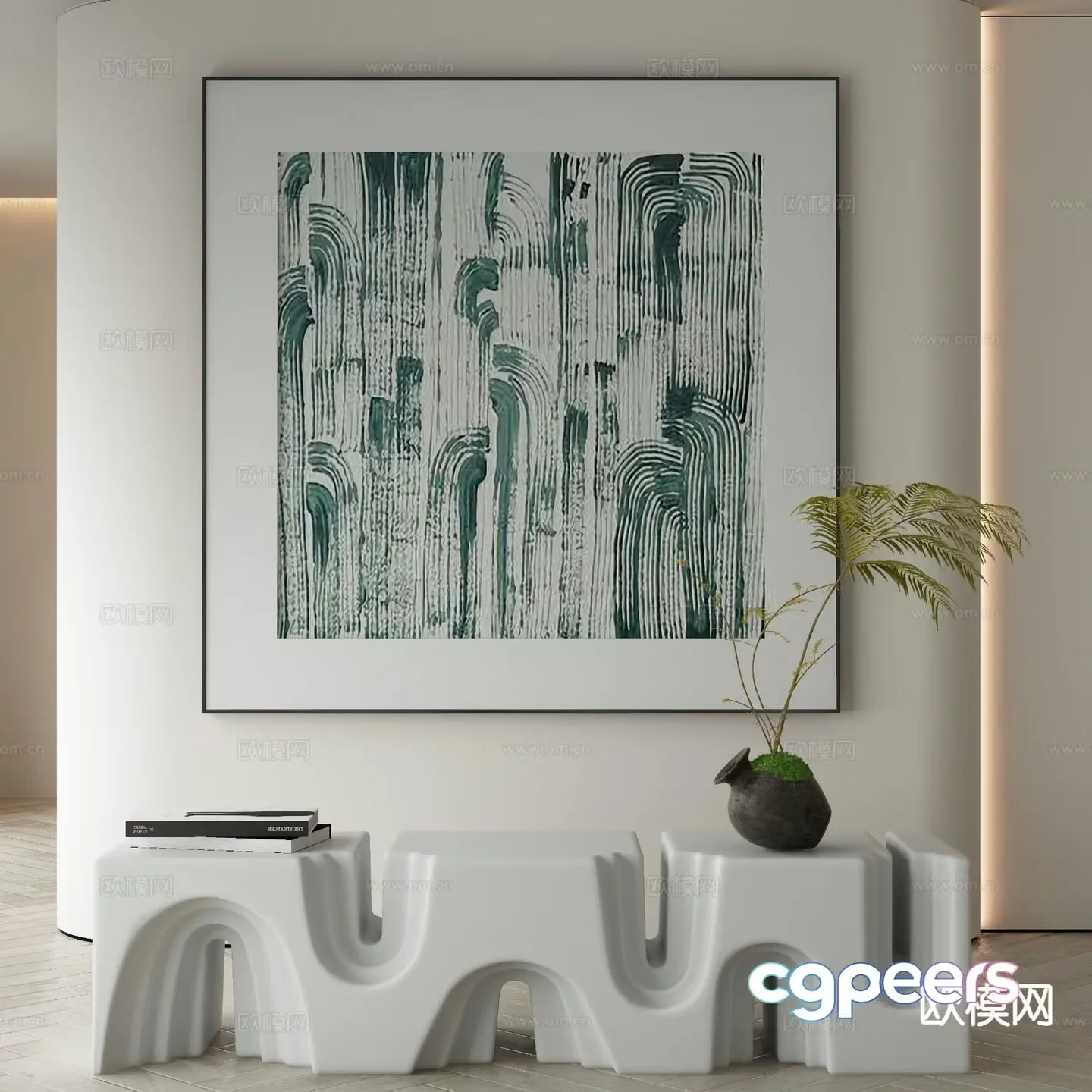 Modern Minimalist Interior 3D Model – 14962 – VRAY Render