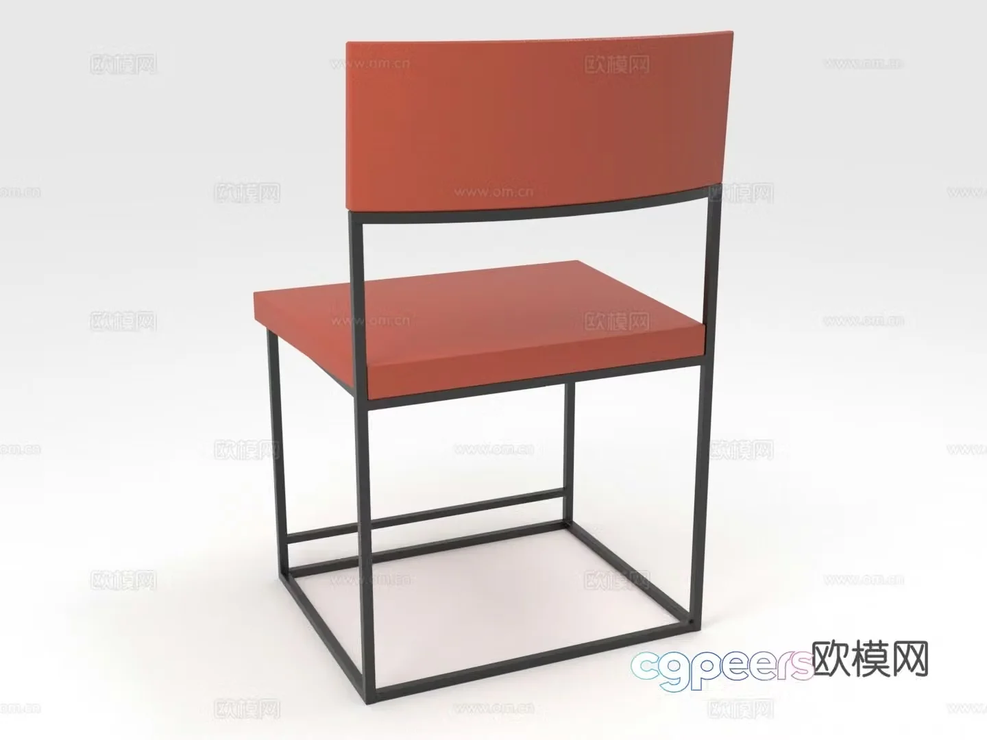 Dining chair Metal chair Modern chair Chair Seat 3d model
