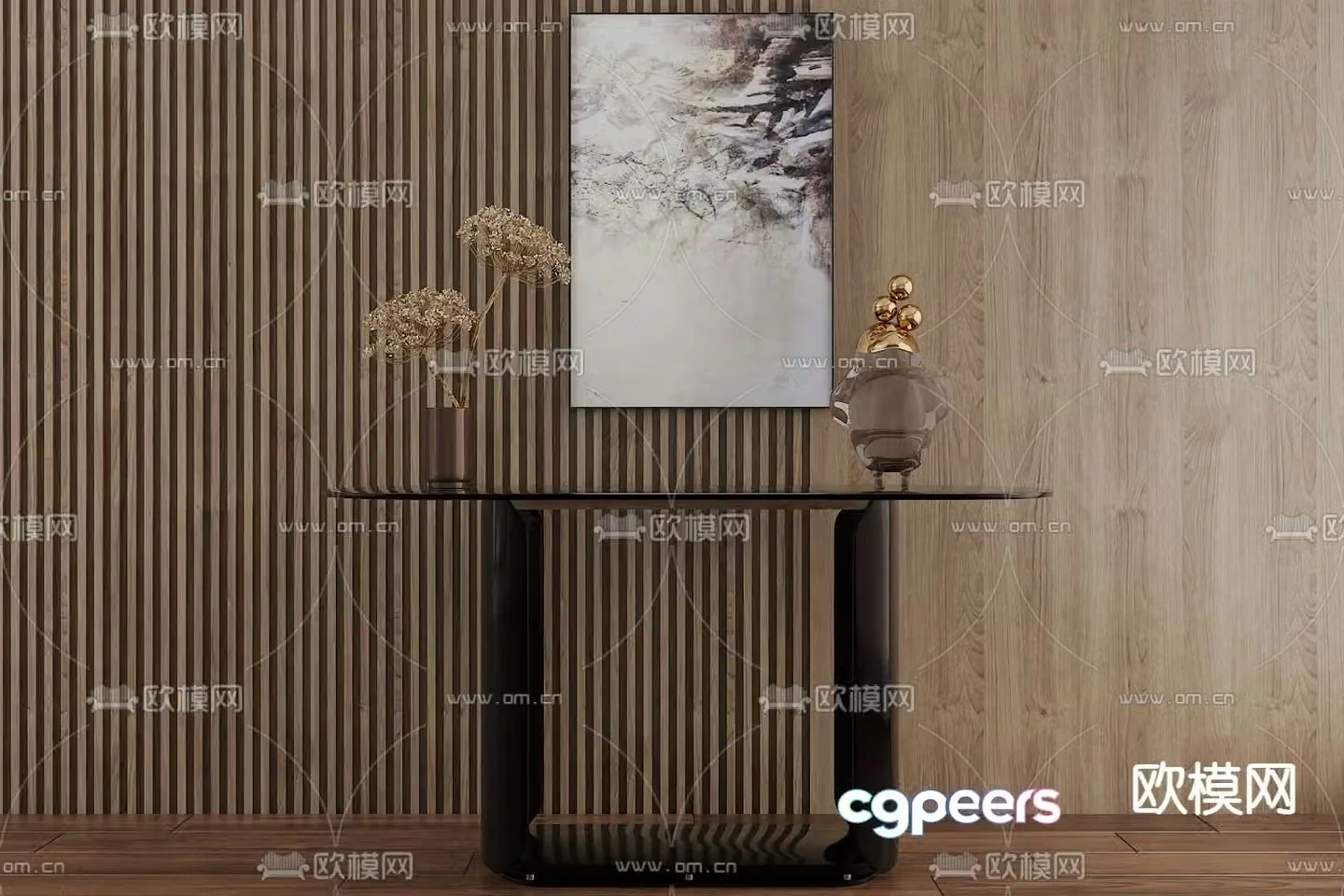 Modern end viewing platform 3D model
