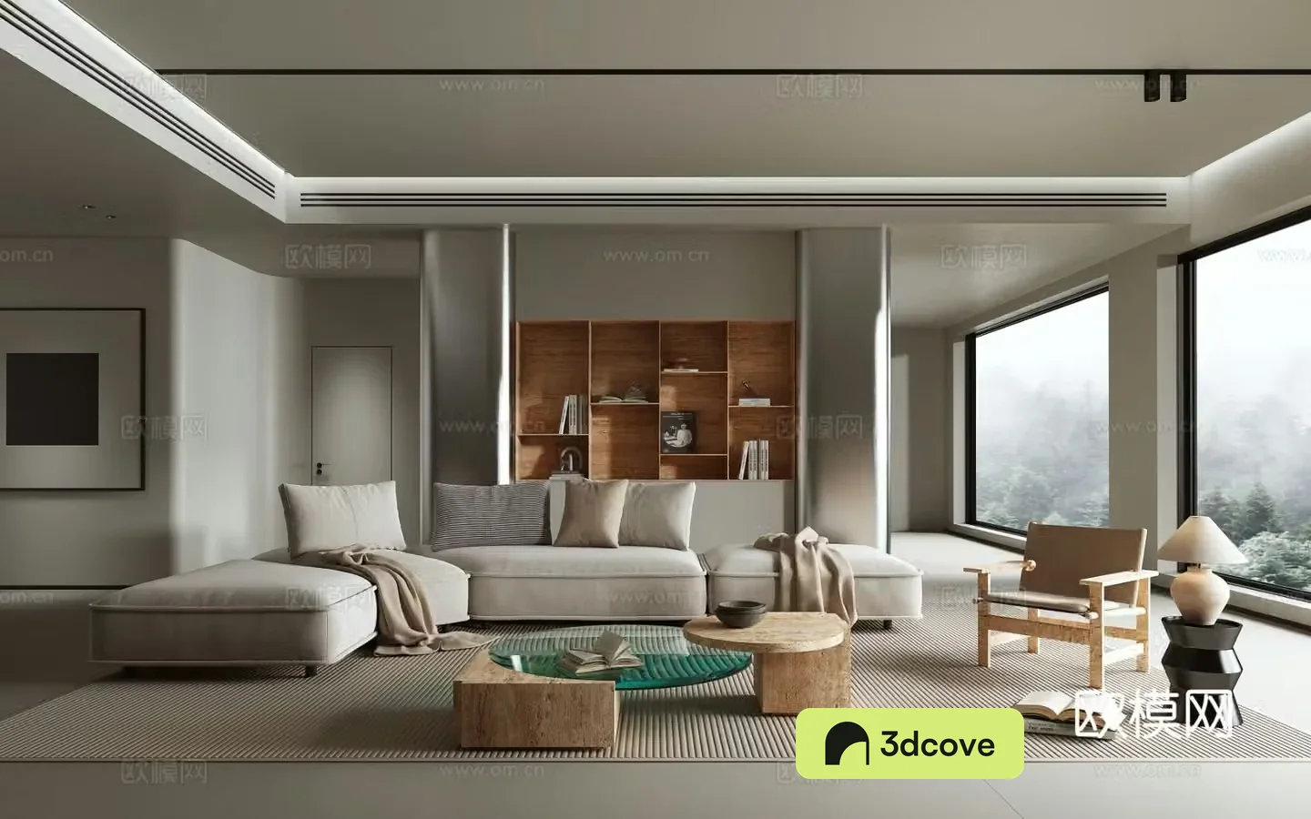 Wabi-sabi living room