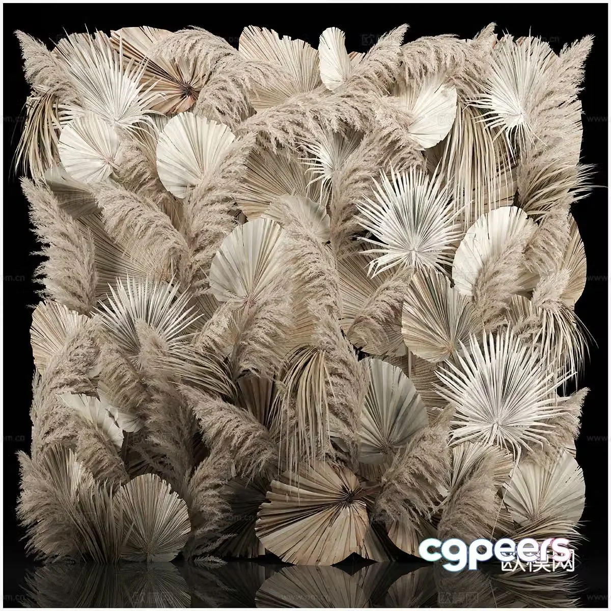 Hay Wall Decoration 3d Model