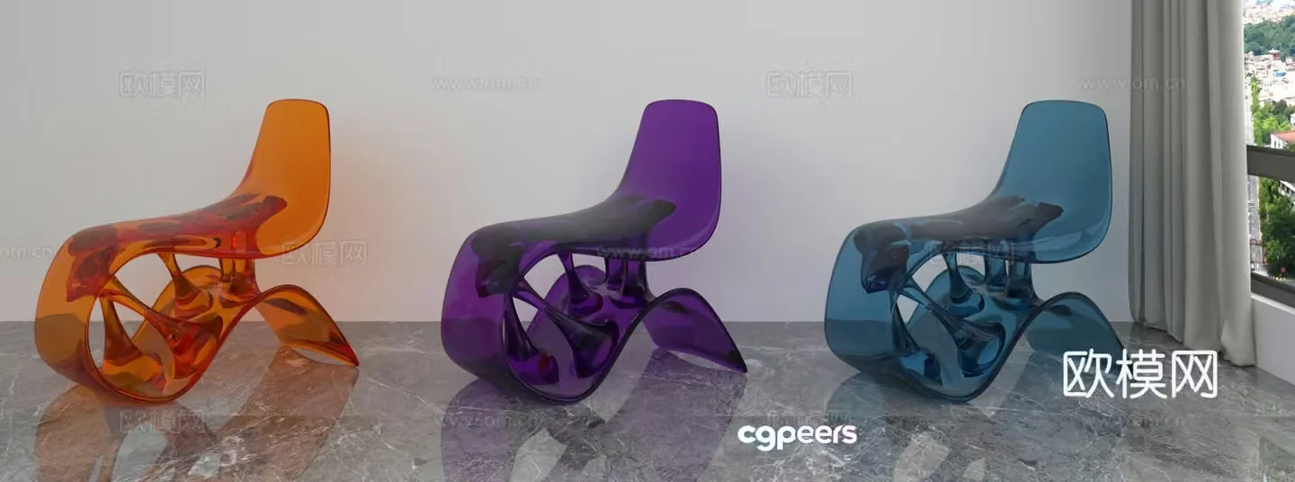 Modern leisure chair 3d model