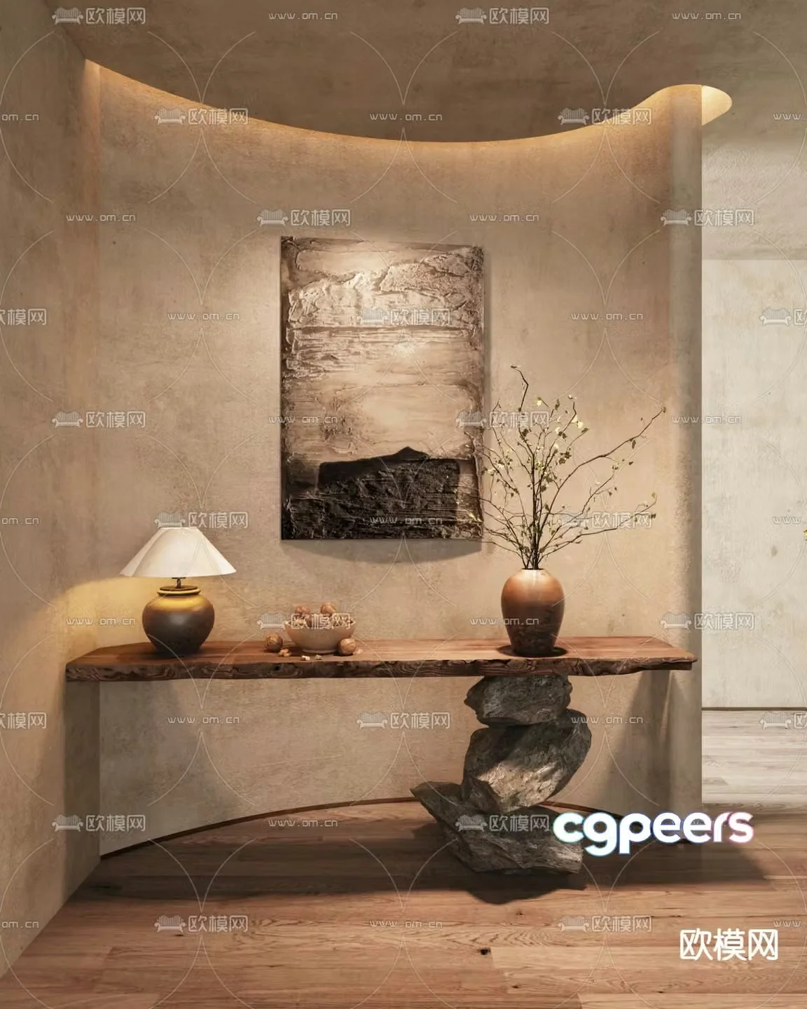 Wabi-sabi Danjingdai 3D model