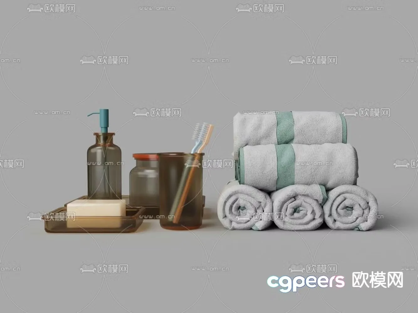 Toiletries 3d model