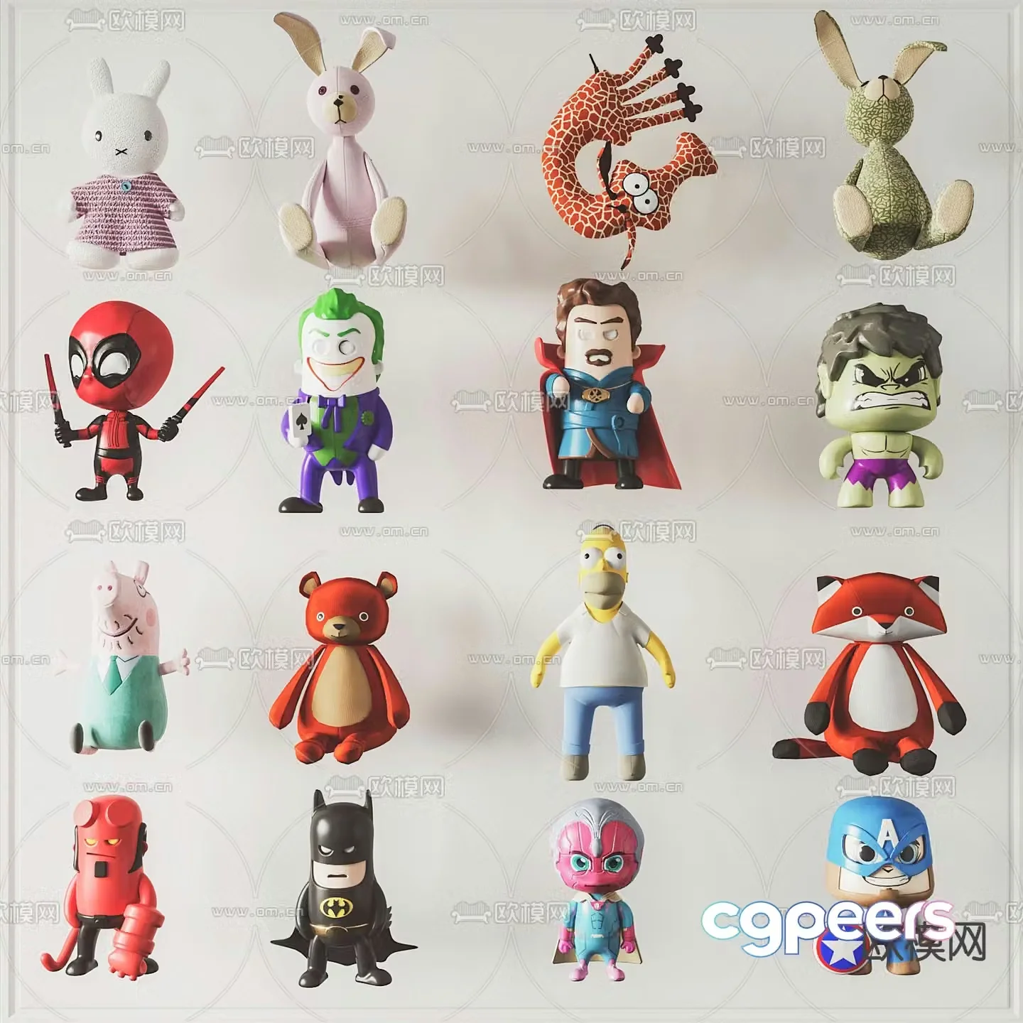 Modern cartoon doll children’s toy 3d model