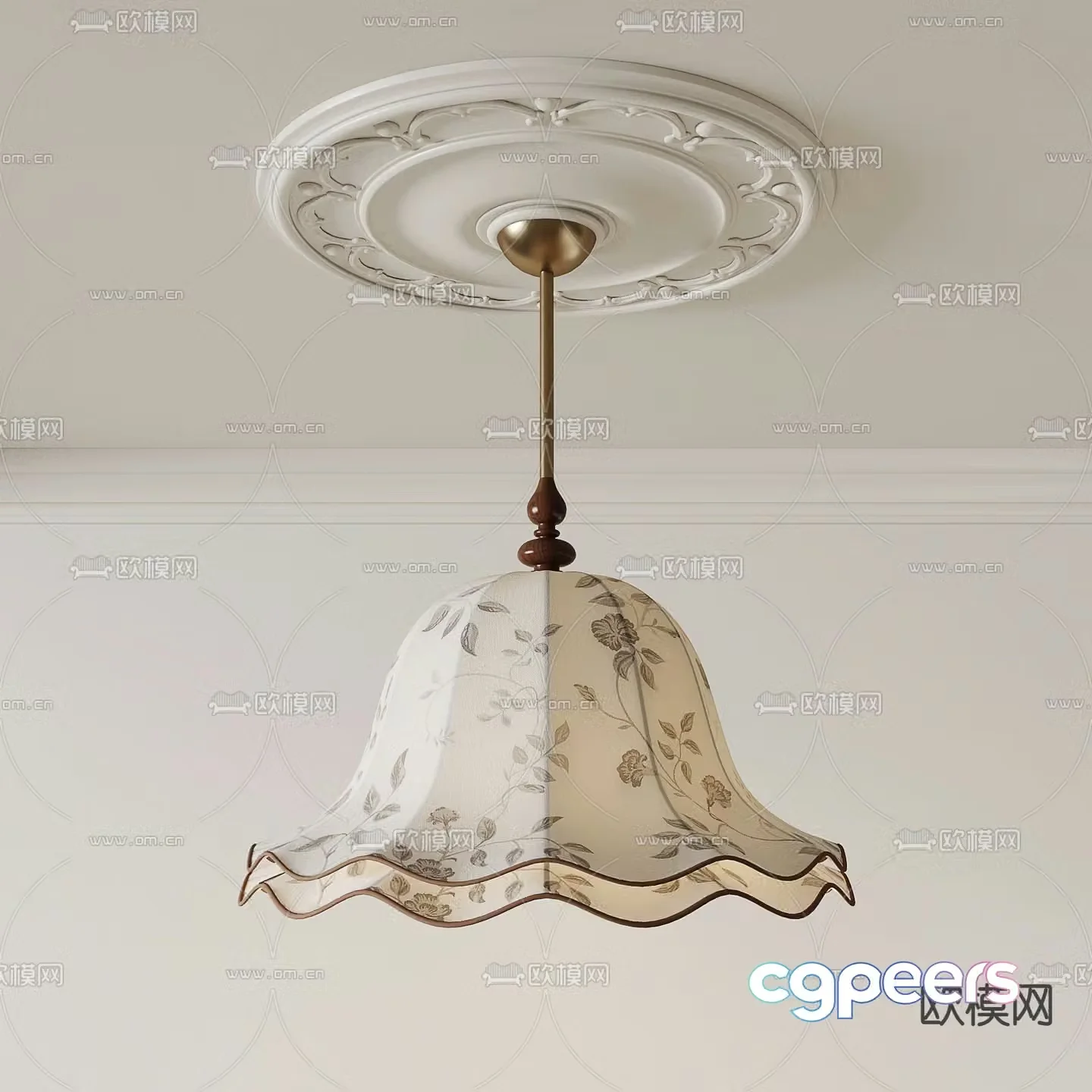 French chandelier dining room chandelier 3d model