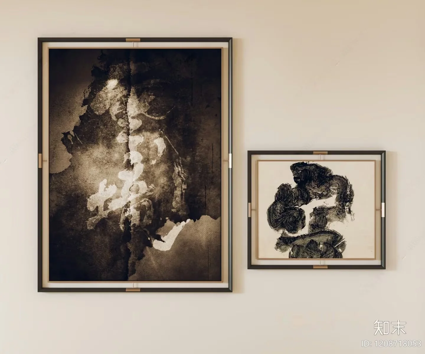 Modern Asian Art 3D Model – 13513 – VRAY Render