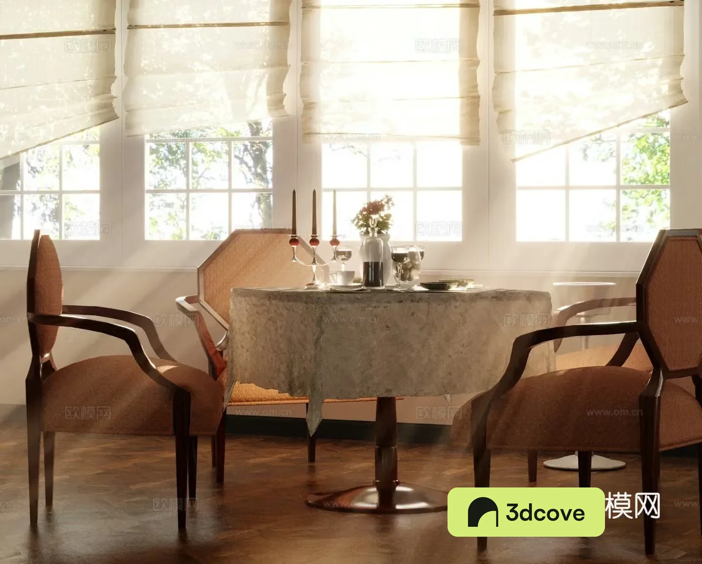 American dining table and chairs