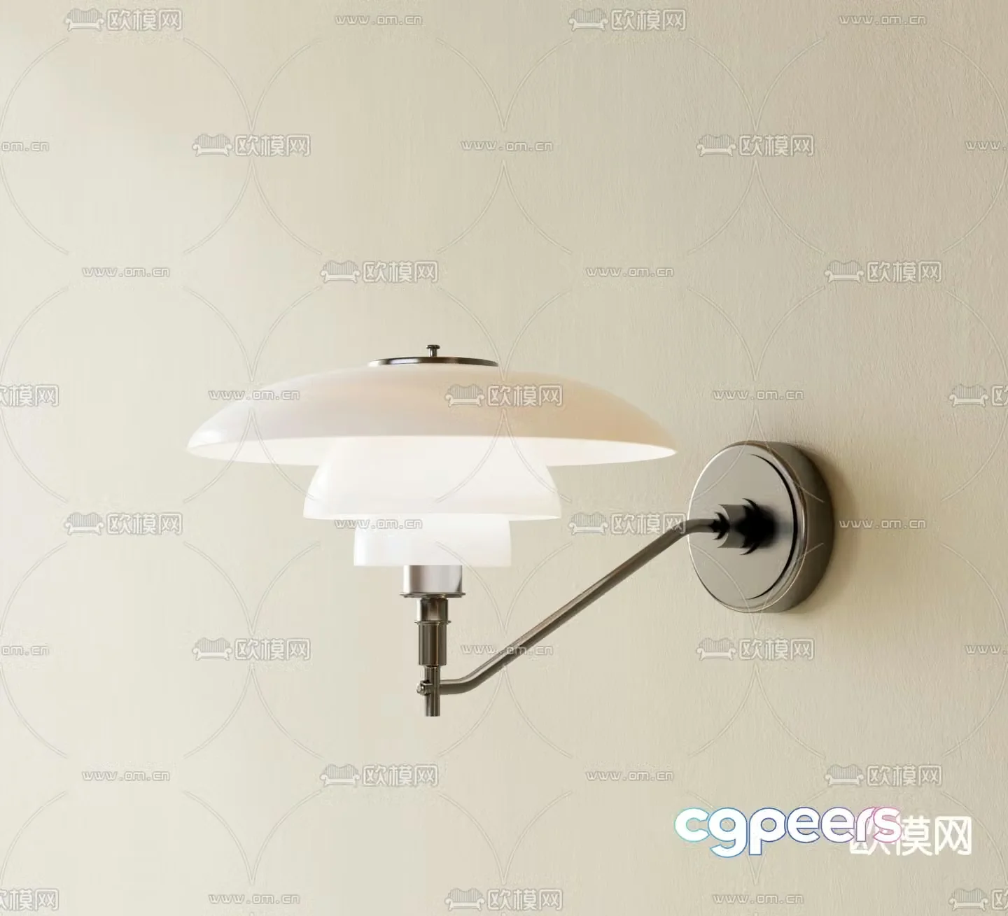 Creative wall lamp 3d model