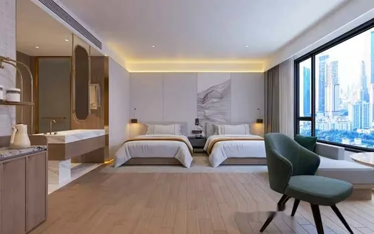 Modern Hotel Room 3D Model – 13807 – CORONA Render