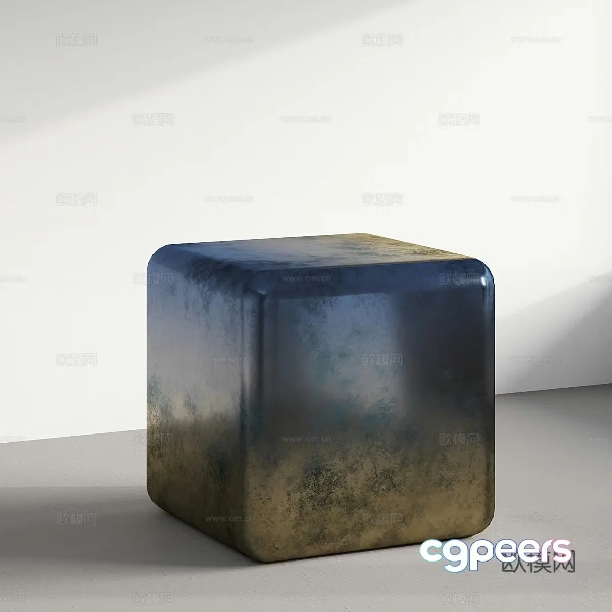 Modern rainbow metal 3d model