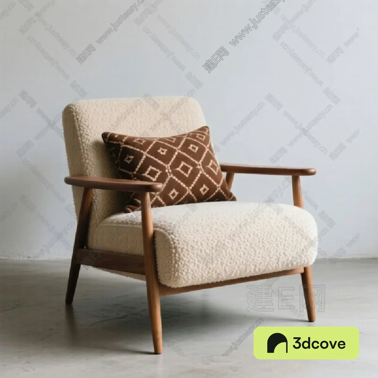 Wooden Accent Chair