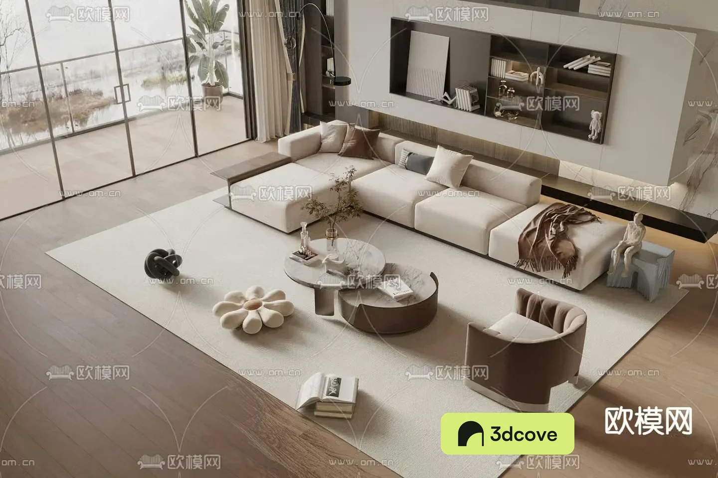Modern living room combination sofa