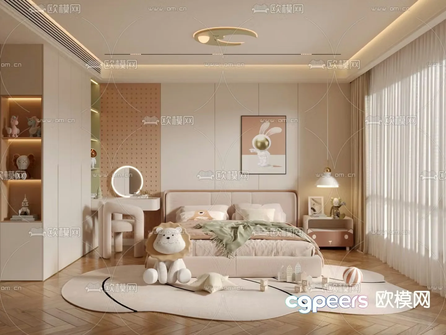 Bedroom Children’s Room Daughter’s Room 3D Model