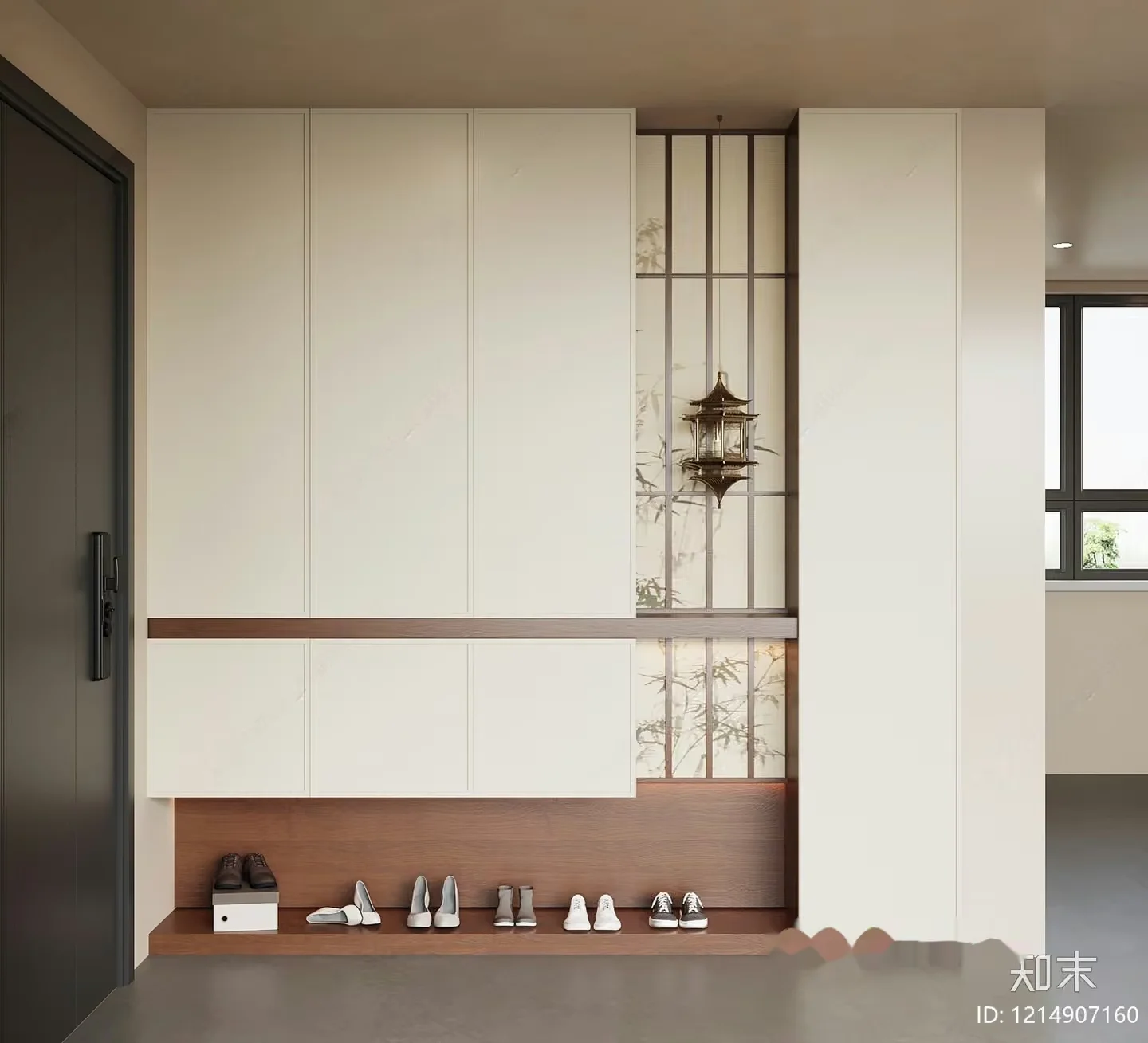 Modern Shoe Storage Unit 3D Model – 11276 – VRAY Render