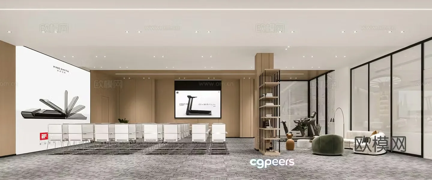 Classroom meeting room 3d model