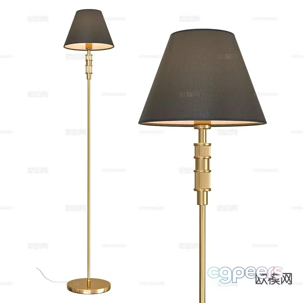 Light luxury floor lamp 3D model
