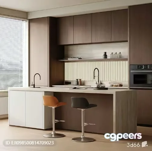 Modern Kitchen 3D Model – 3977 – VRAY Render