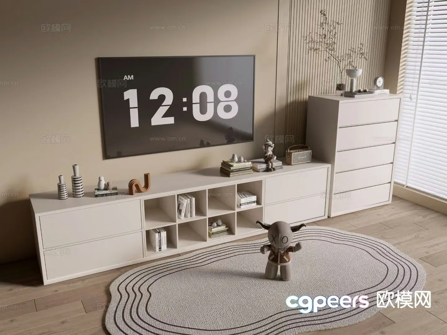 Modern TV cabinet 3d model
