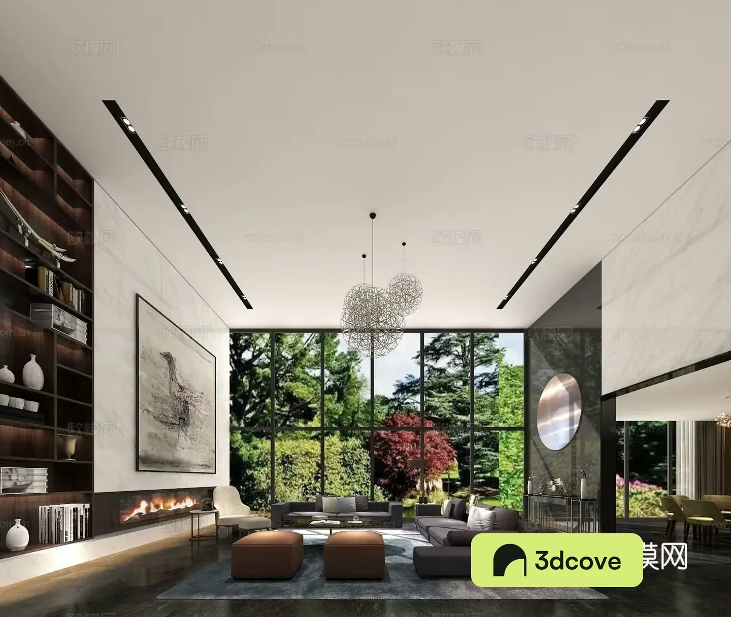 Modern villa living room