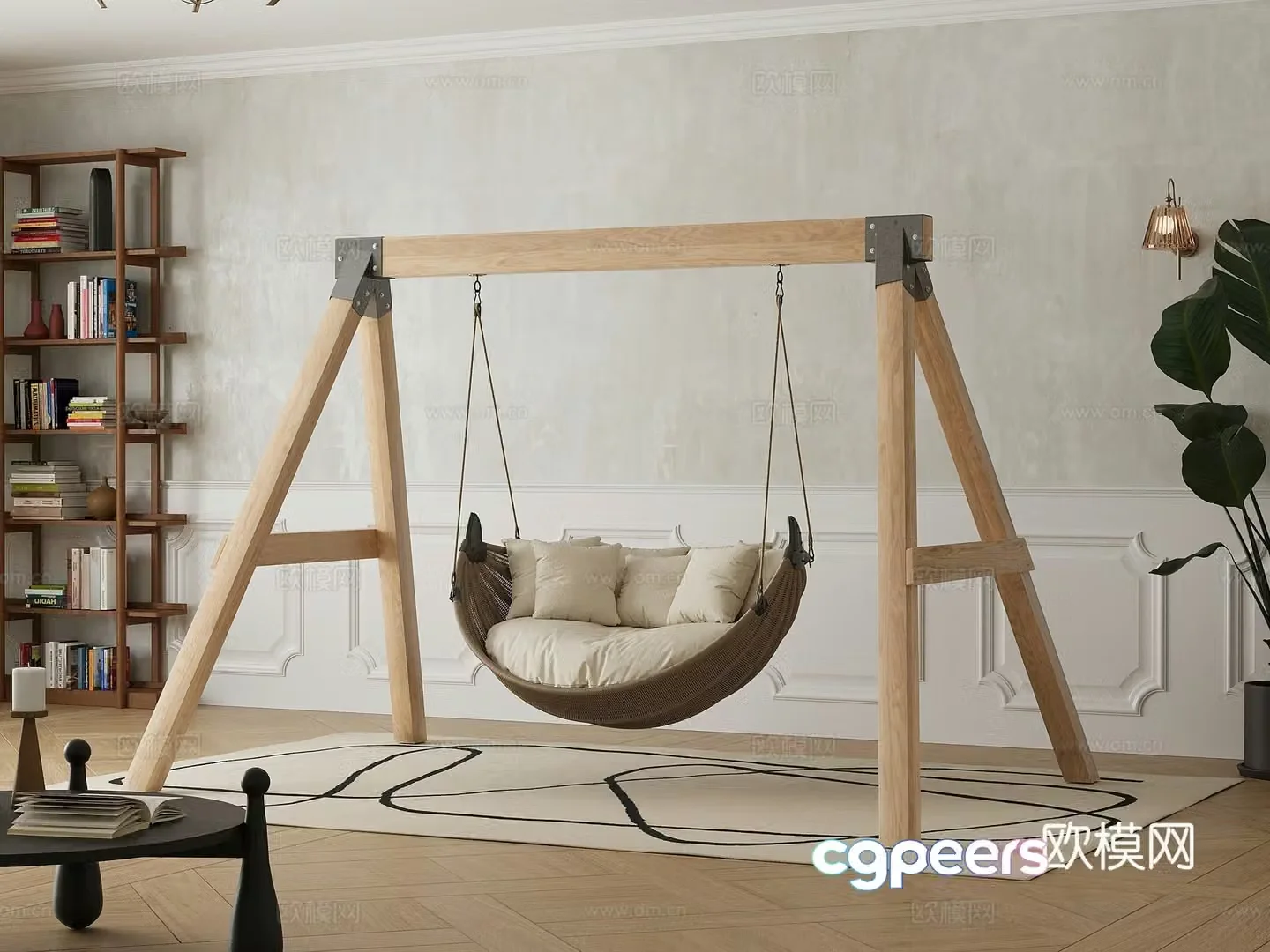 3D model of indoor swing reading area
