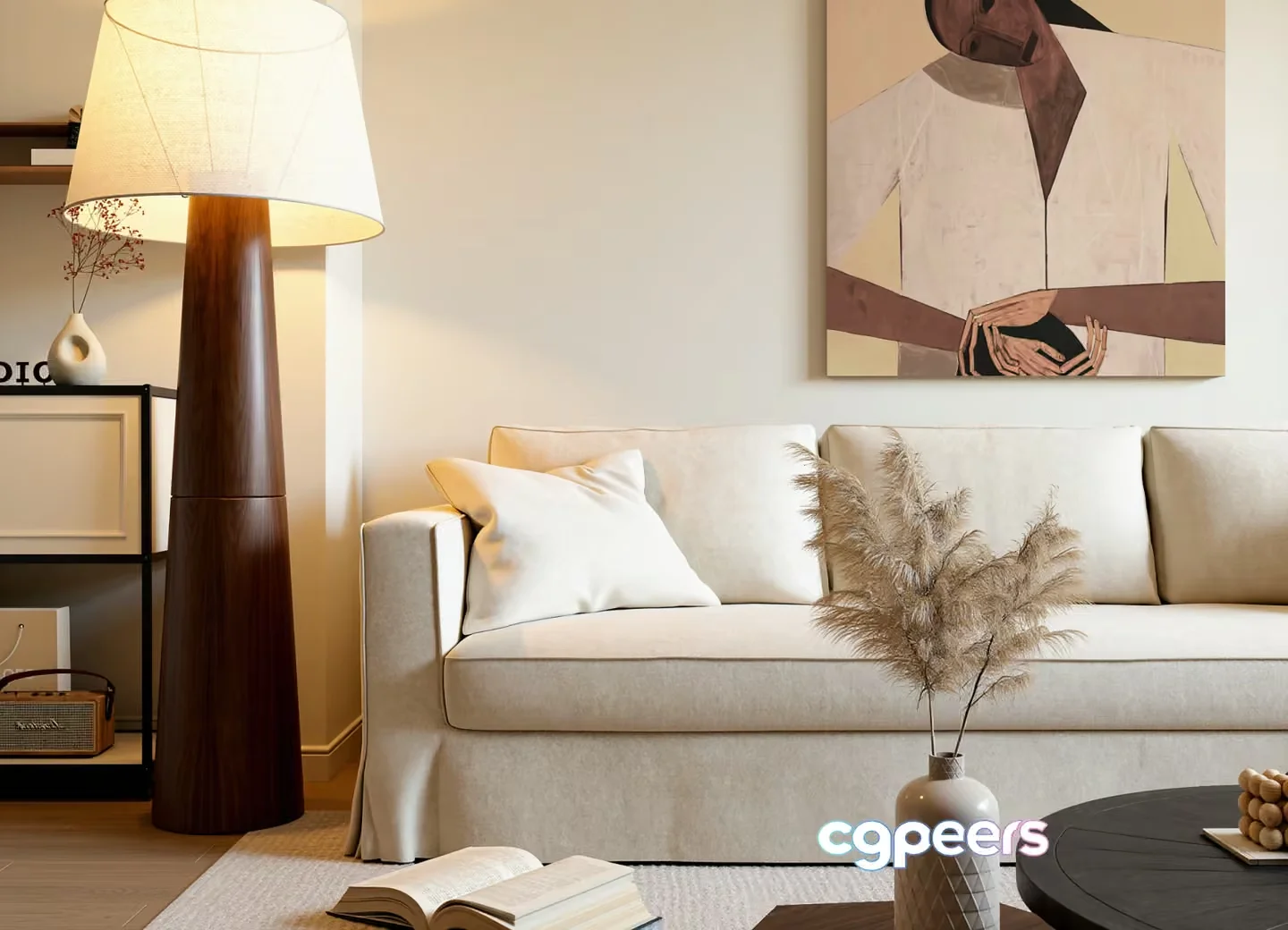 Cozy Living Room 3D Model – 12569 – VRAY Render