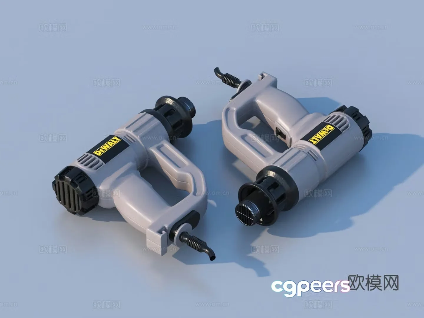 Electric drill power tool 3d model