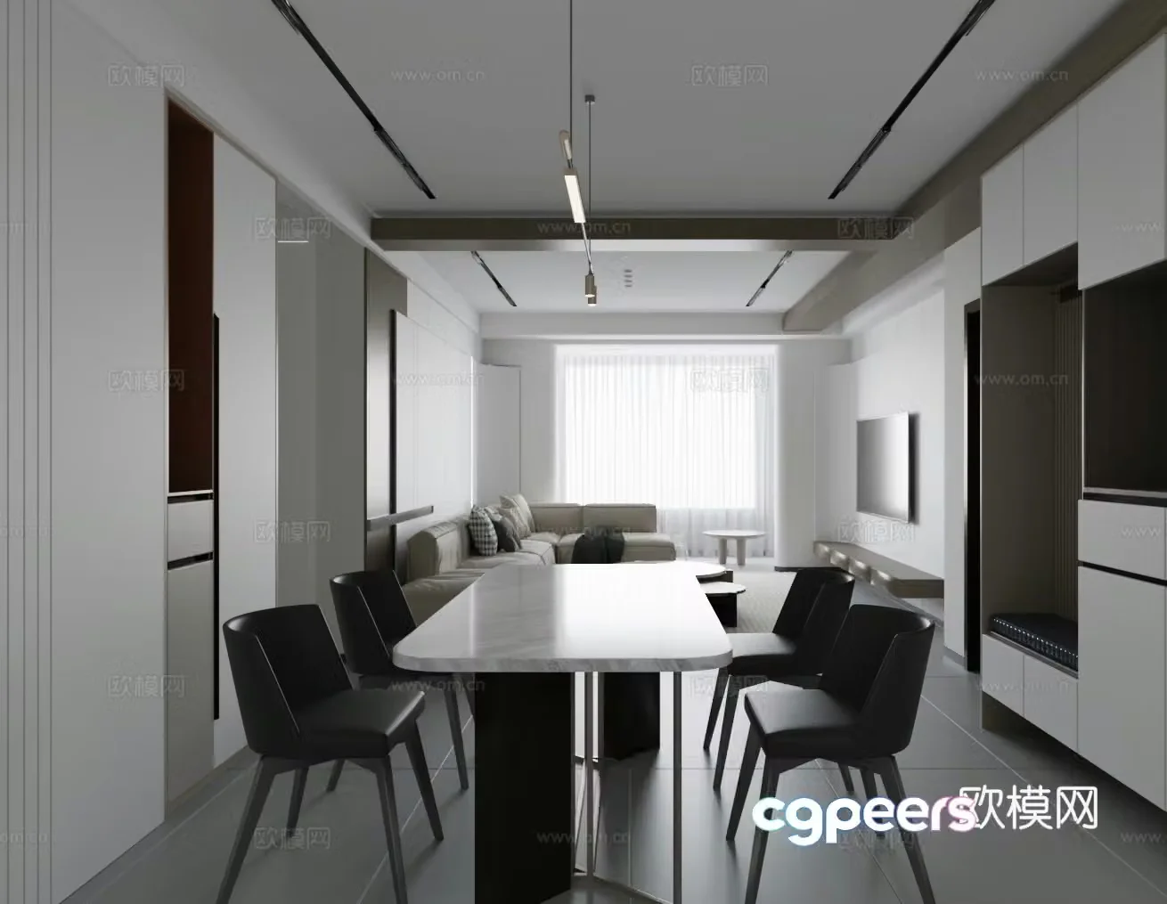Italian restaurant 3d model