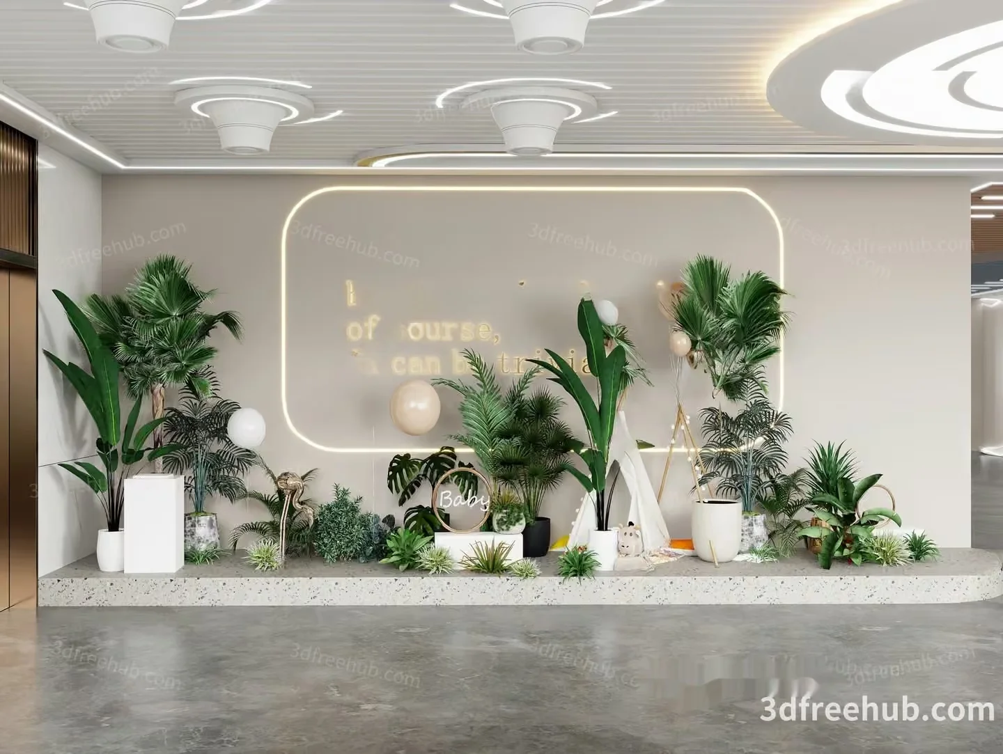Modern Interior Design 3D Model – 21307 – VRAY Render