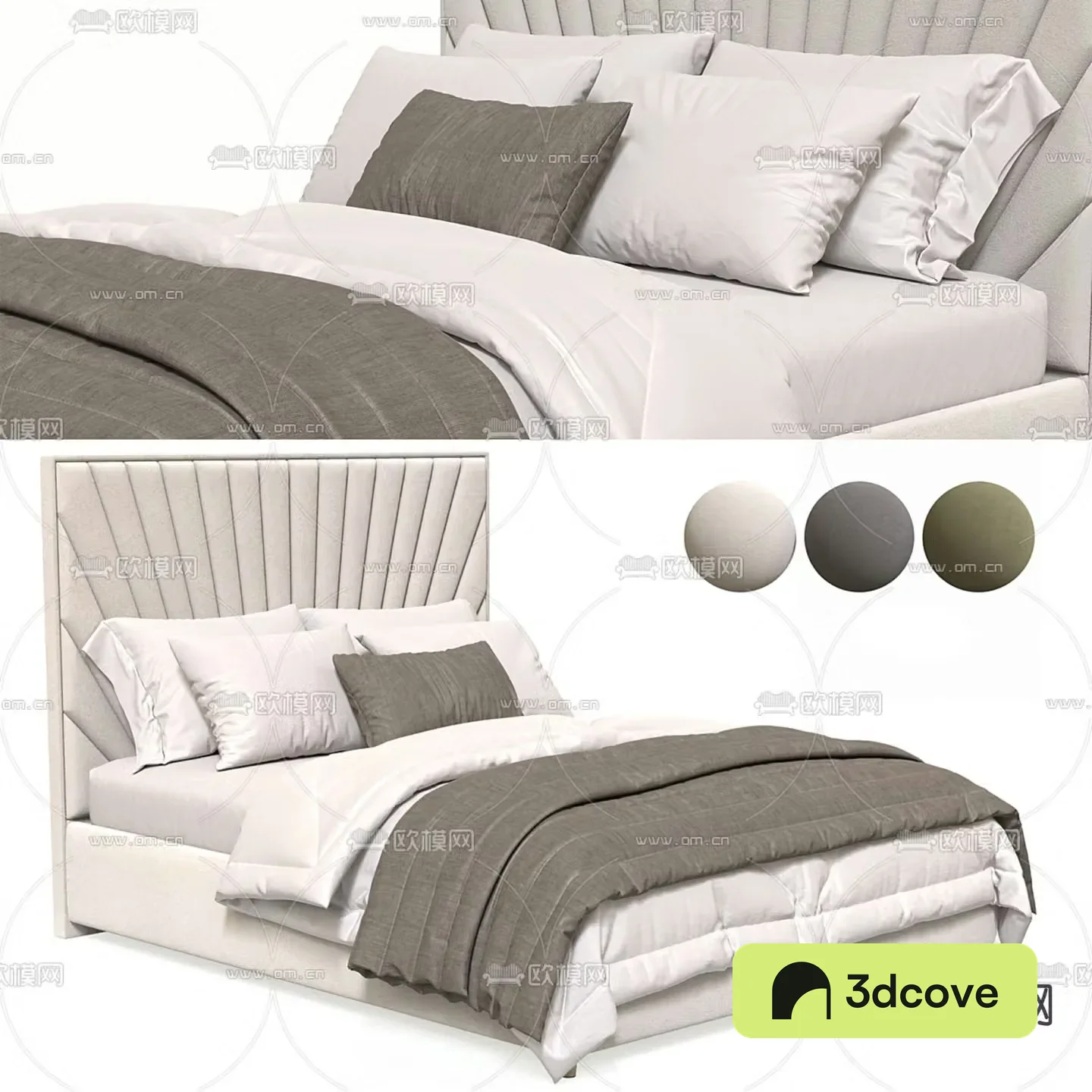 Modern double bed
