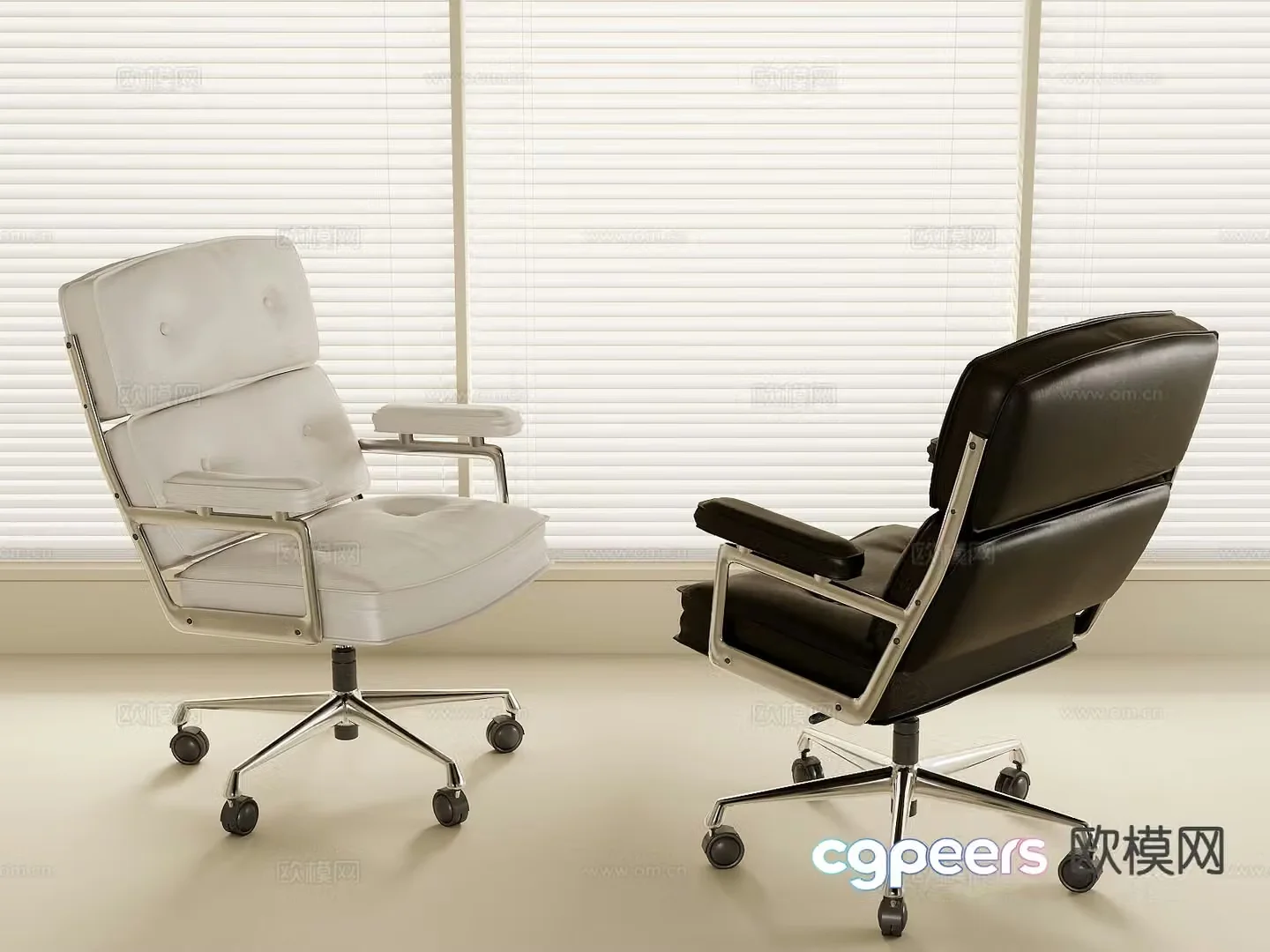 Modern office chair conference chair staff chair 3d model