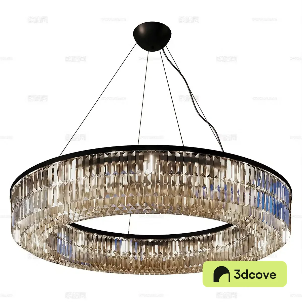 Modern light luxury round decorative chandeliers