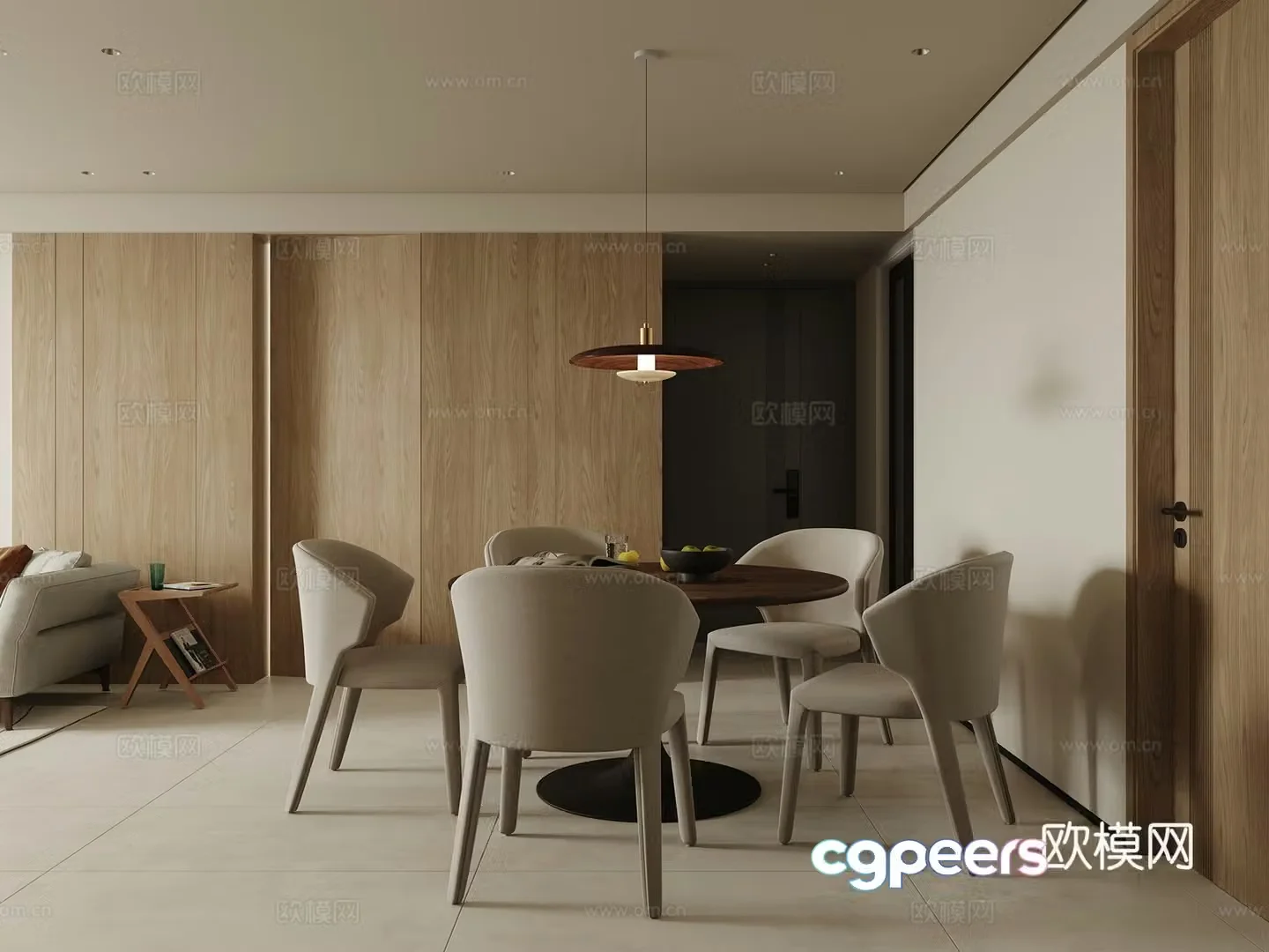Modern restaurant 3d model