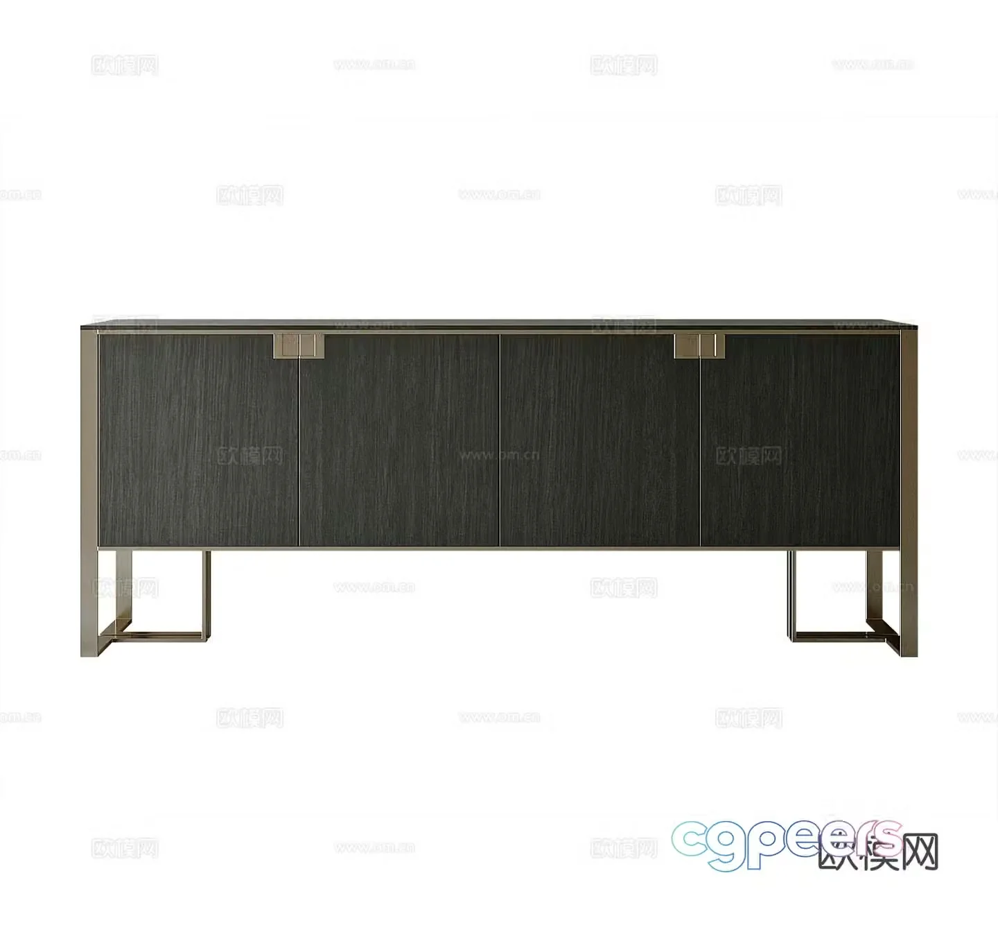 Modern entryway cabinet 3d model