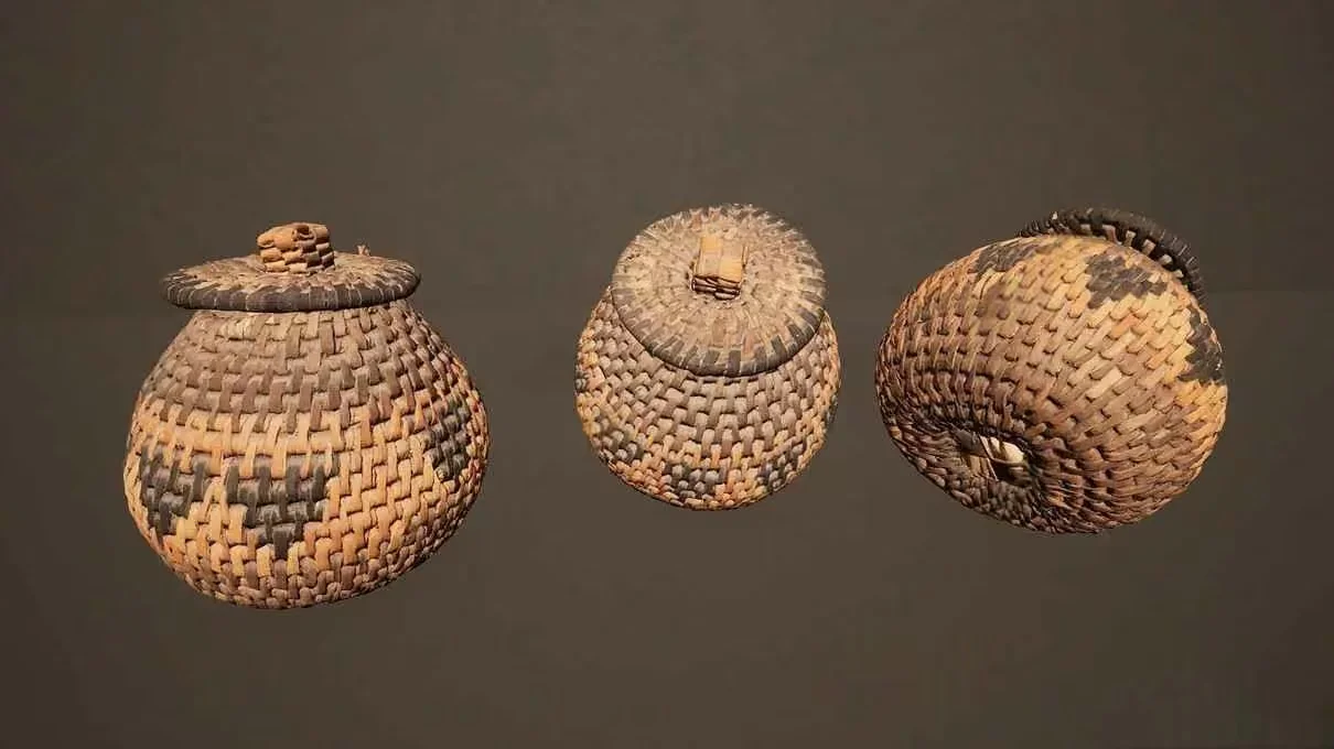 Three Woven Baskets 3D Model – 162 – VRAY Render