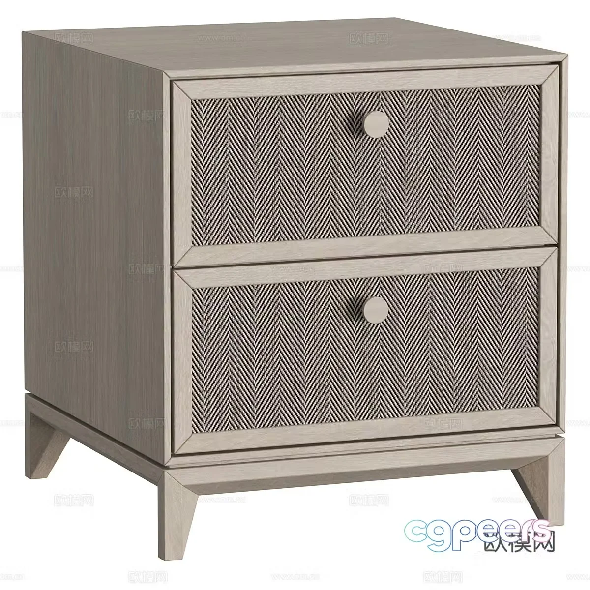 New Chinese bedside table 3D model
