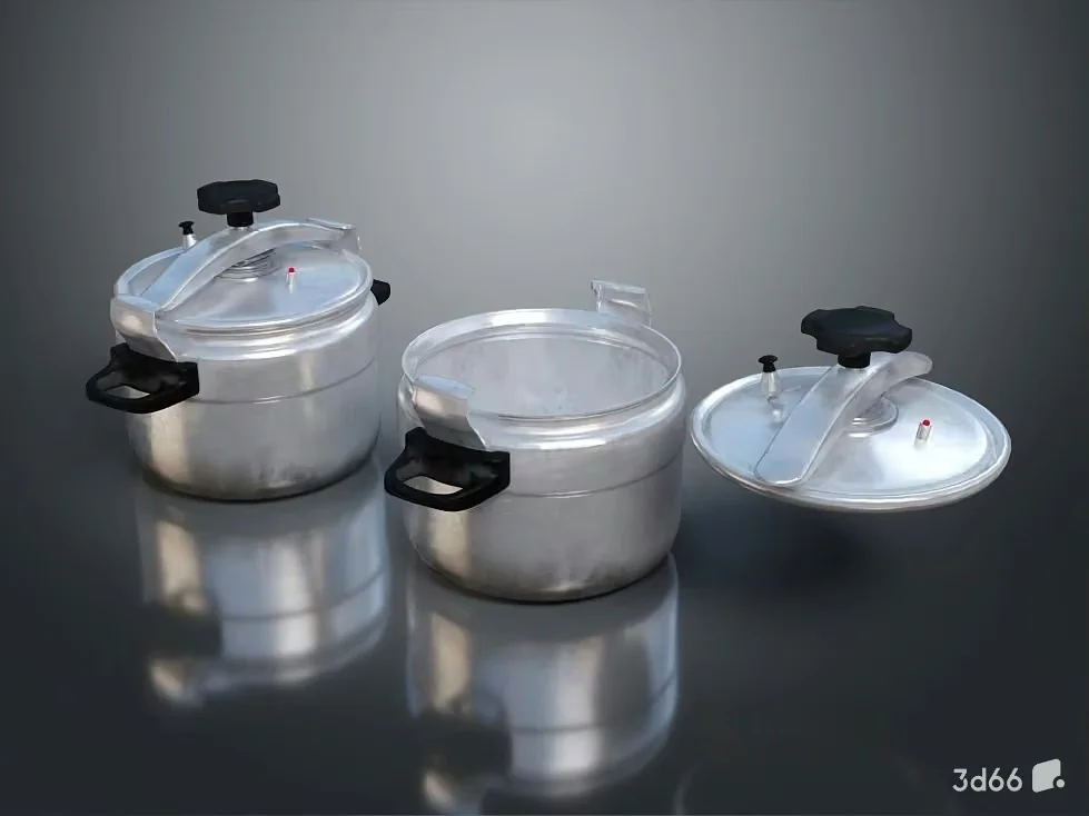 Three Pots 3D Model – 19446 – VRAY Render