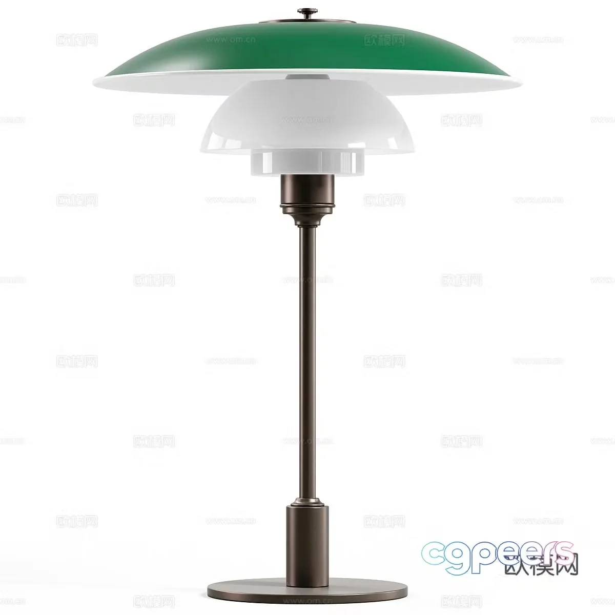 Neoclassical table lamp bedside table lamp 3d model