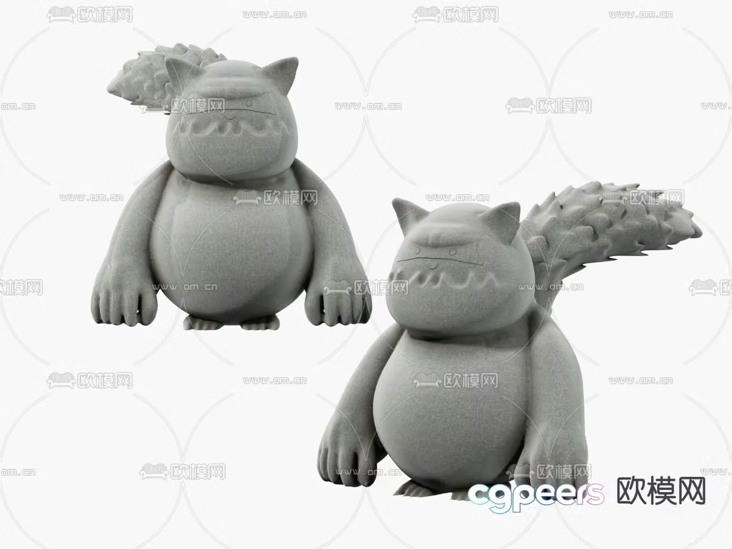 Modern cartoon toy figurine 3d model