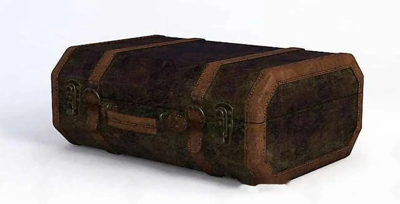 Old Leather Trunk 3D Model – 22344 – VRAY Render