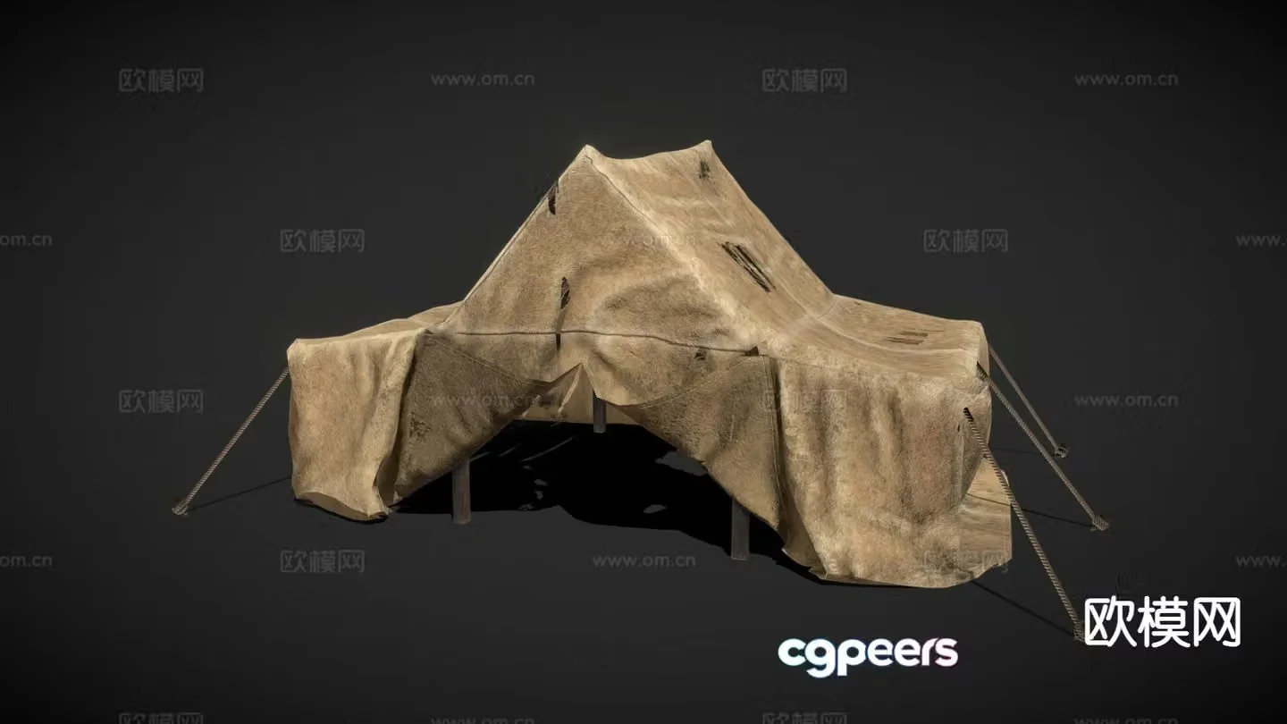 Medieval tent 3d model