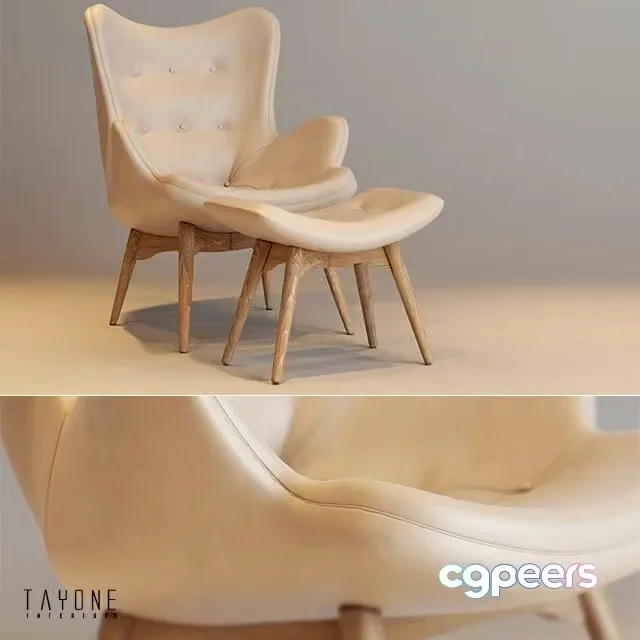 3ds Max Free – Grant fetherston contour chair replica in leather